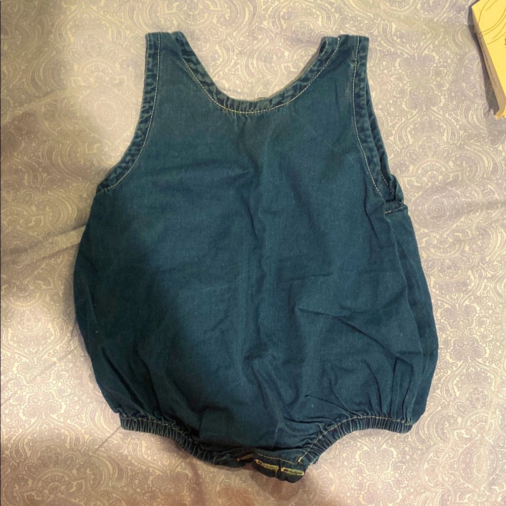 Lili Gaufrette Denim Romper